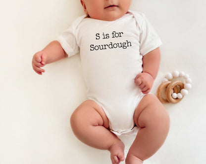 S is for Sourdough Baby Bodysuit